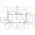 Electronic Shell Prototype Extruded Aluminum PCB Housing Box